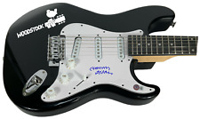 Henry Diltz Signed Electric Guitar Woodstock '69 Photographer The Doors BAS COA Henry Diltz Signed Electric Guitar Woodstock '69 Photographer The Doors BAS COA
