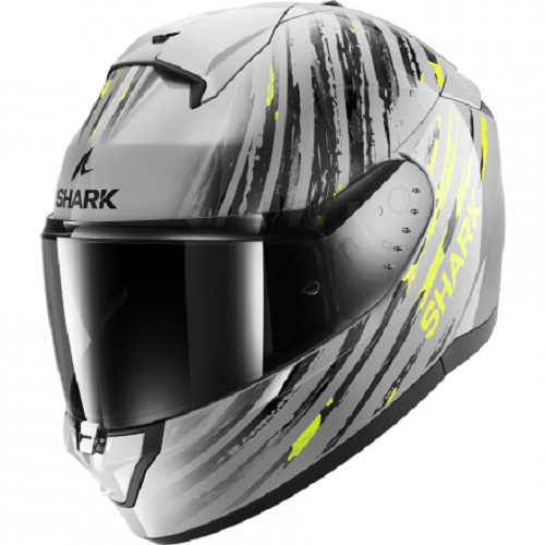 CASCO INTEGRALE MOTO SHARK RIDILL 2 ASSYA SAY ANTRACITE NERO GIALLO TAGLIA S - Foto 1 di 3