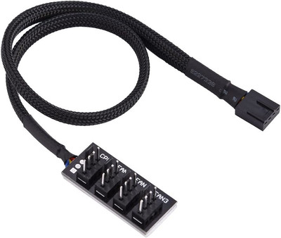 4 Pin PWM Fan Hub, Power Multi Splitter, Connector Cable Adapter, CPU Fan Splitt