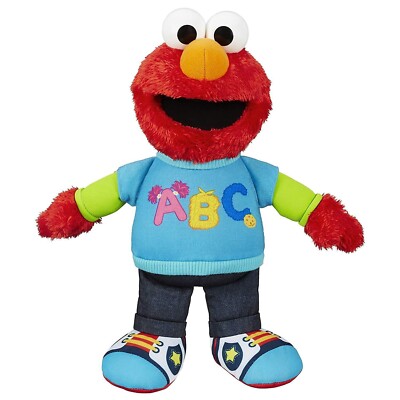 NEW Sesame Street Talking ABC Elmo Cuddly Cute Figure - Great Gift
