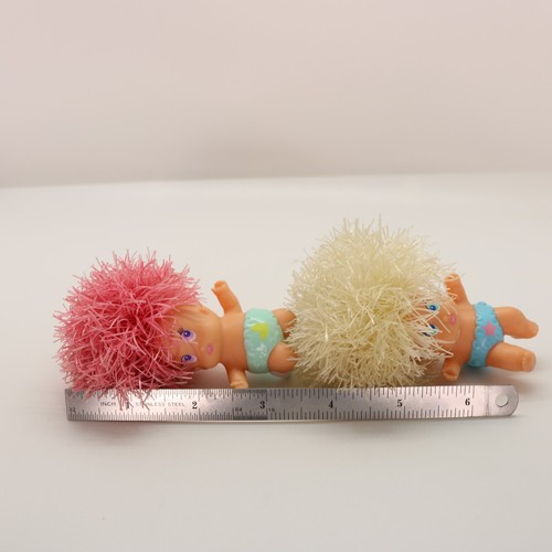 Kooshie Koos Set of 2 Dolls Oddzon Pink Hair Duck Yellow Hair Star Vintage 1999 - Picture 12 of 12