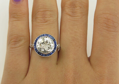 1.35Ct White Round Cut Moissanite Bezel Party Wear Gift 925 Sterling Silver Ring