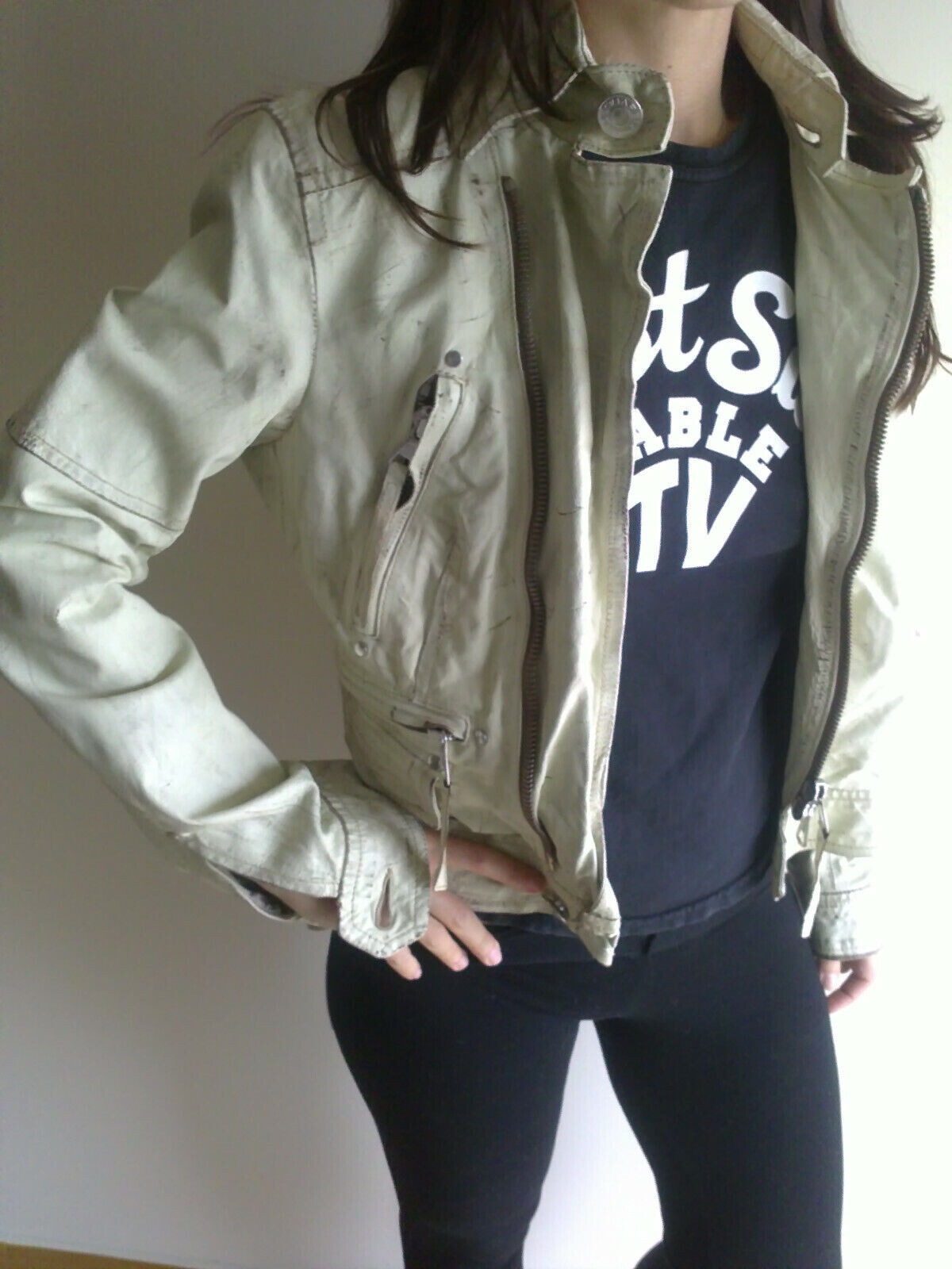 Authentic DSQUARED Leather Lightweight Bicker Jac… - image 4