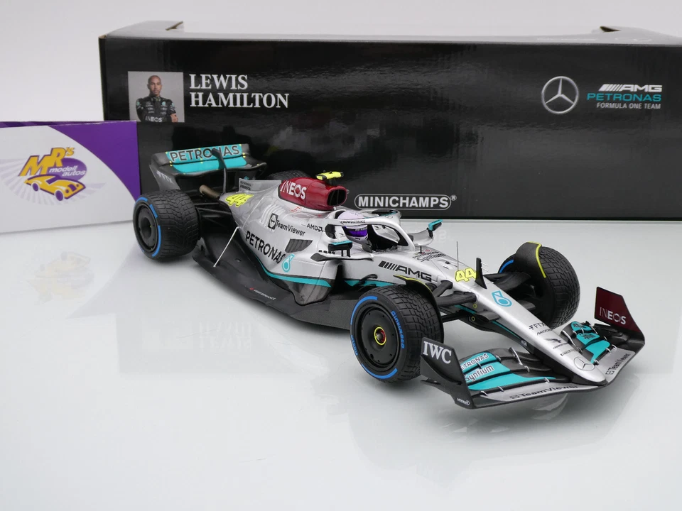 Minichamps 110220744 # Mercedes-AMG W13 F1 Monaco GP 2022 " L. Hamilton " 1:18 - Bild 4 von 4