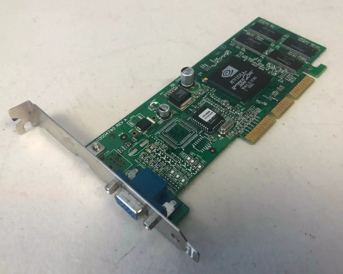 nVIDIA G Force 2MX 200 P60 1004740 REV A 32MB AGP VGA eBay