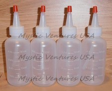 4X NEW 4oz Snuffer Bottle GOLD Prospecting Clean-up Pan Panning Sluice FREE SHIP