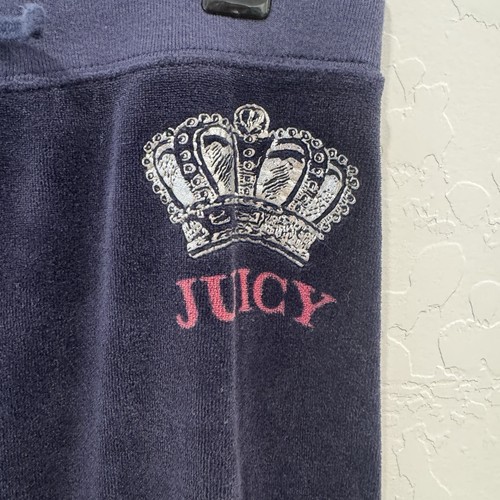 Vintage Y2K Juicy Couture Tracksuit Matching Set Girls XL 12/14 Navy Gold Red - Picture 4 of 13