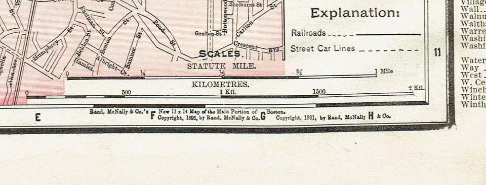 Dated 1902 Antique Color Maps of Boston and Rhode Island - Image 4 of 4