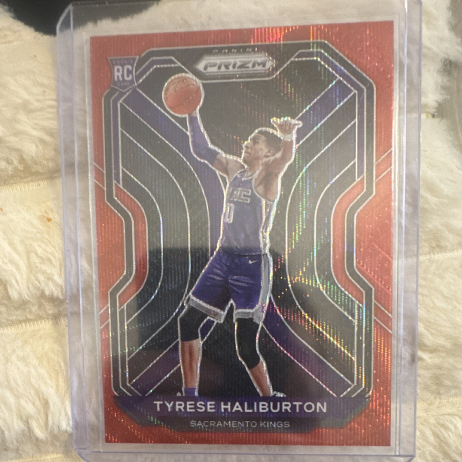 Panini Prizm 2020-21 Tyrese Haliburton Rookie RC red wave #262 Sacramento Kings