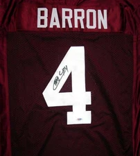 Alabama Crimson Tide Mark Barron Signed Red Jersey PSA/DNA RookieGraph