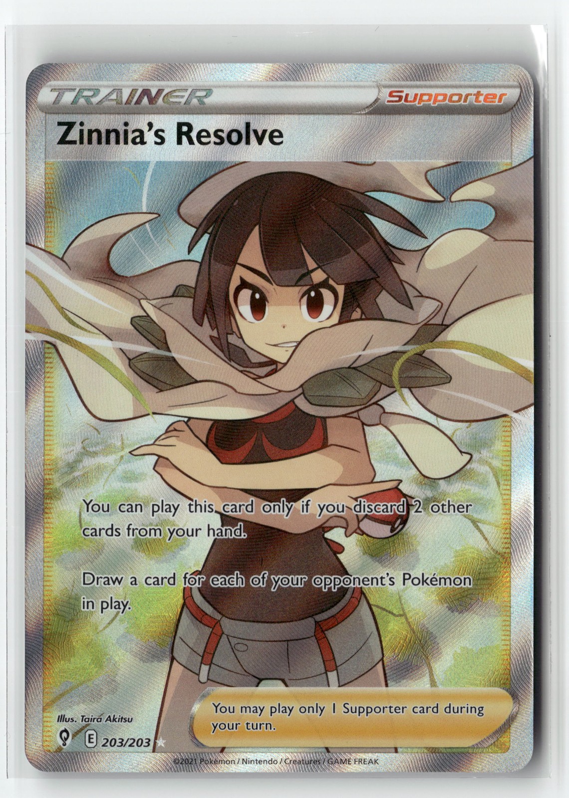 Zinnia's Resolve (Full Art) 203/203 [SWSH07: Evolving Skies] Ultra Rare Pokem...