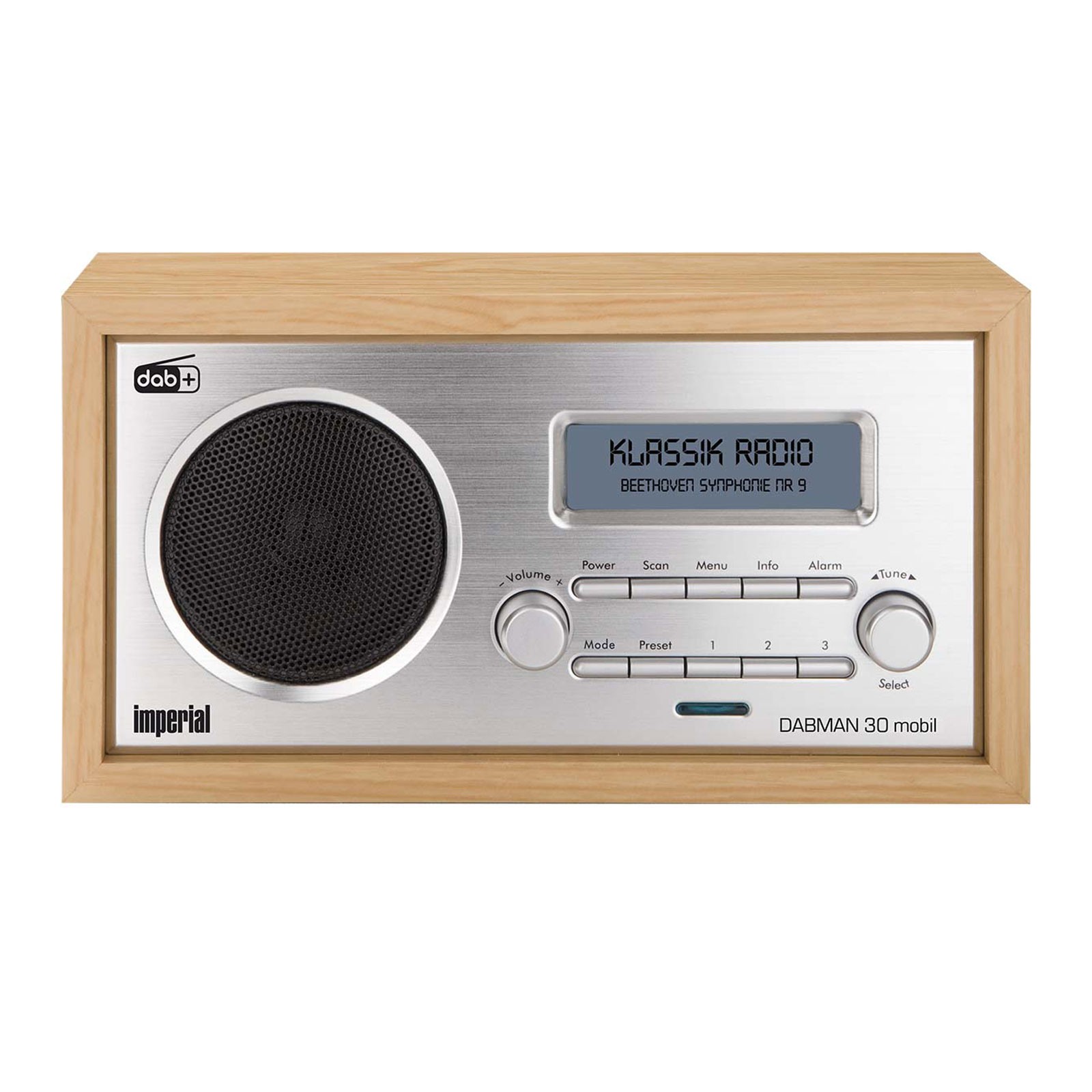 Radio en bois avec fonction Bluetooth et batterie externe rechargeable 5000mAh