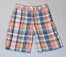 Polo Ralph Lauren Swim Trunks Youth Large Madras Plaid Board Shorts Pony Logo