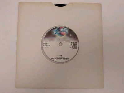 THE POINTER SISTERS - FIRE B/W AS I COME OF AGE -  7'' Vinyl Single 1978