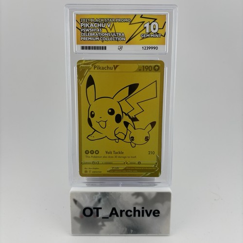 Pikachu V graded ACE 10 for sale on eBay
