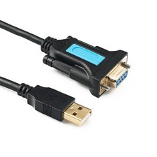 With PL2303 Chip USB2.0 A Male to RS232 Female DB9 Serial Cable Adapter