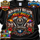 2026 Myrtle Beach Fall Rally Shirt SC Motorcycle Bike Week 27th no harley
