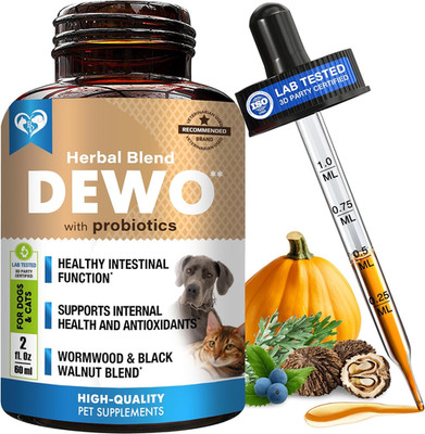 Natural Intestinal Defense for Dogs & Cats   Herbal Cleanse with Black Walnut &