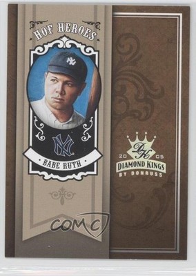 2005 Donruss Diamond Kings HOF Heroes Silver 29/50 Babe Ruth #HH-23 HOF 1q9