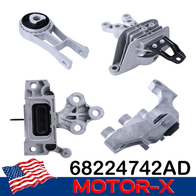 Engine Mount Kit For Chrysler Pacifica/Voyager 17-24 4x 68224742AD,68485537AA
