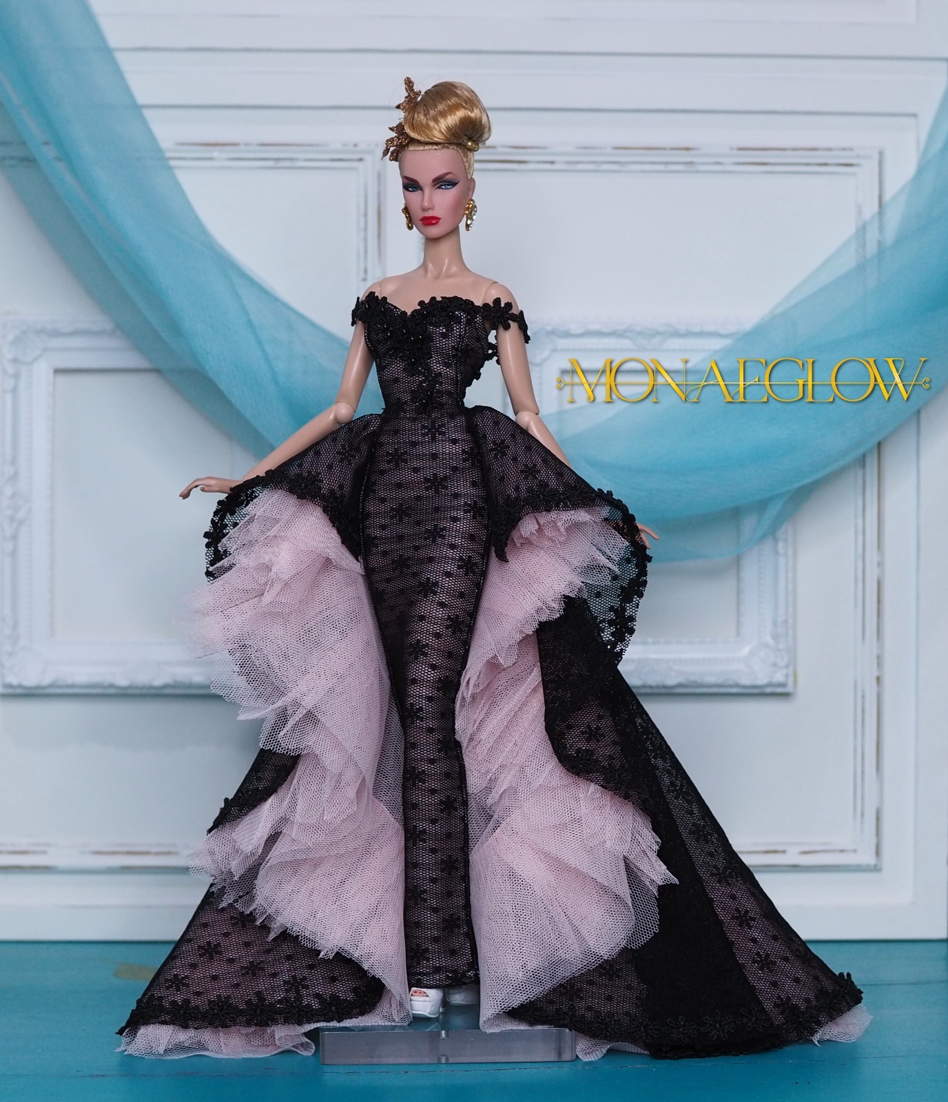 Handmade Outfit for Fashion Royalty,Fr2,Barbie model muse doll by Monaeglow