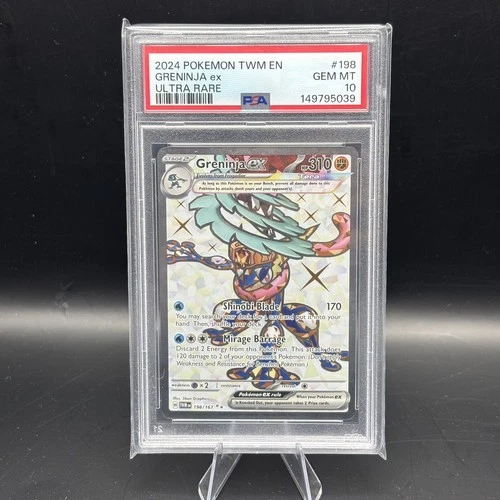 2024 Pokemon Twilight Masquerade 198/167 Greninja ex PSA 10