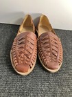 Nisolo Shoes Womens Size 12 Brown Woven Leather Huarache Sandals Flats Slip On — photo 2
