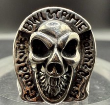Bill Wall Leather x CRIMIE Silver Skull Horse...