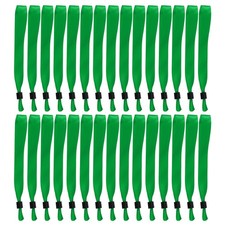 100 Pcs Cloth Event Wristband, Disposable Wrist Bands, Green