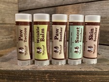 5 Natural Dog Company Paw Soother Power Pack Set 0.15 Oz. each, sealed