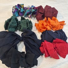 Vtg oversize hairbow lot 80s 90s set of 8
