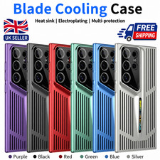 Blade Cooling Case For Samsung Glaxy smartphone Heat Dissipation Phone Cover UK