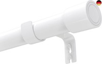 Venwemong Ausziehbar Gardinenstange 2M Vorhangstange Weiß Curtain Rod Mit
