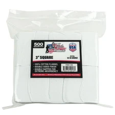Pro Shot Gun Care Flannel Gun Cleaning 500 Count Patches 12-16- Gauge 3-Inch ...