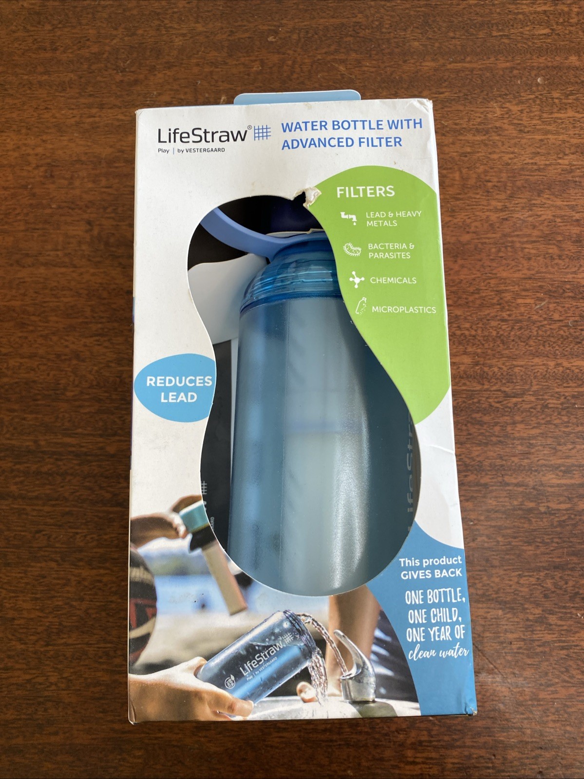 NEW Kids LifeStraw 10oz Water Bottle