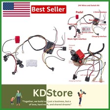 All-in-One 24V Ride-On Car Accessory Set with Bluetooth Remote Operation