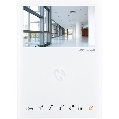 NEW Comelit 6722W   Mini Handsfree BM Monitor for VIP System, White Open Box