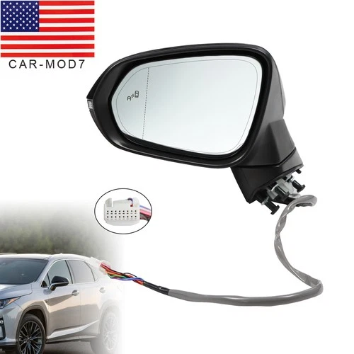 Driver Side Power Mirror Fit For 2016-2022 Lexus RX350 RX350L RX450h RX450hL