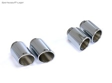 Remus Endrohrsatz rechts-links je 2 x 102 mm eingerollt seitlich abgeschrägt