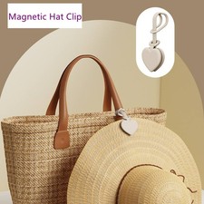 Built-in Magnetic Hat Clip Hat Hanger for Travel, Silicone Hat Clip Adjustable
