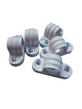 20mm White Metal Steel Spacer Bar Saddles 18th Edition Compliant Fire Rated