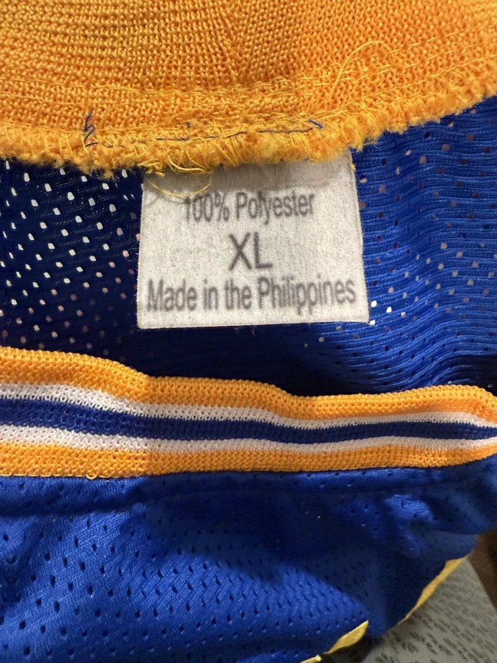 Camiseta deportiva de baloncesto Chris Mullin autografiada estilo profesional azul ciudad JSA Foto 4 de 4