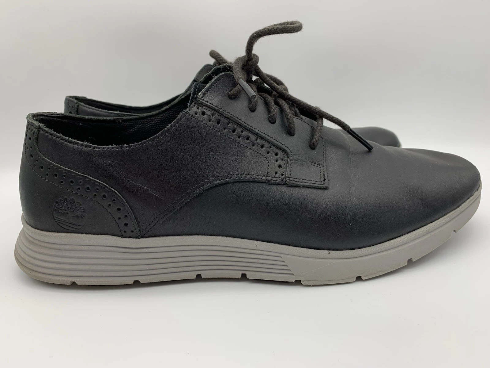 Scarpe da ginnastica Timberland da uomo US 9 Franklin Park in pelle nera Brogue Oxford