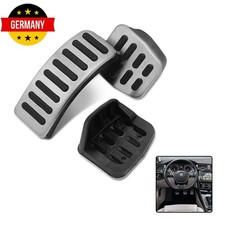 Für 2002-2005 VW Polo Mk4 9N 3Stück Manuell Pedalkappen Pedal Pads Caps Silber