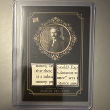 Super Products Authentic Relics Albert Einstein Relic Card DUAL-11A 2024