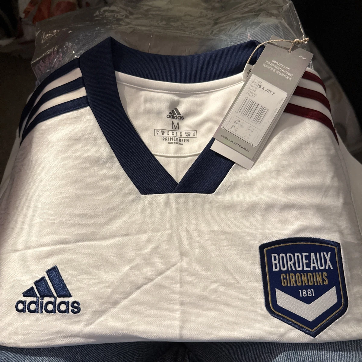 FC GIRONDINS DE BORDEAUX 1981-84 HOME SHIRT ADIDAS JERSEY SIZE M