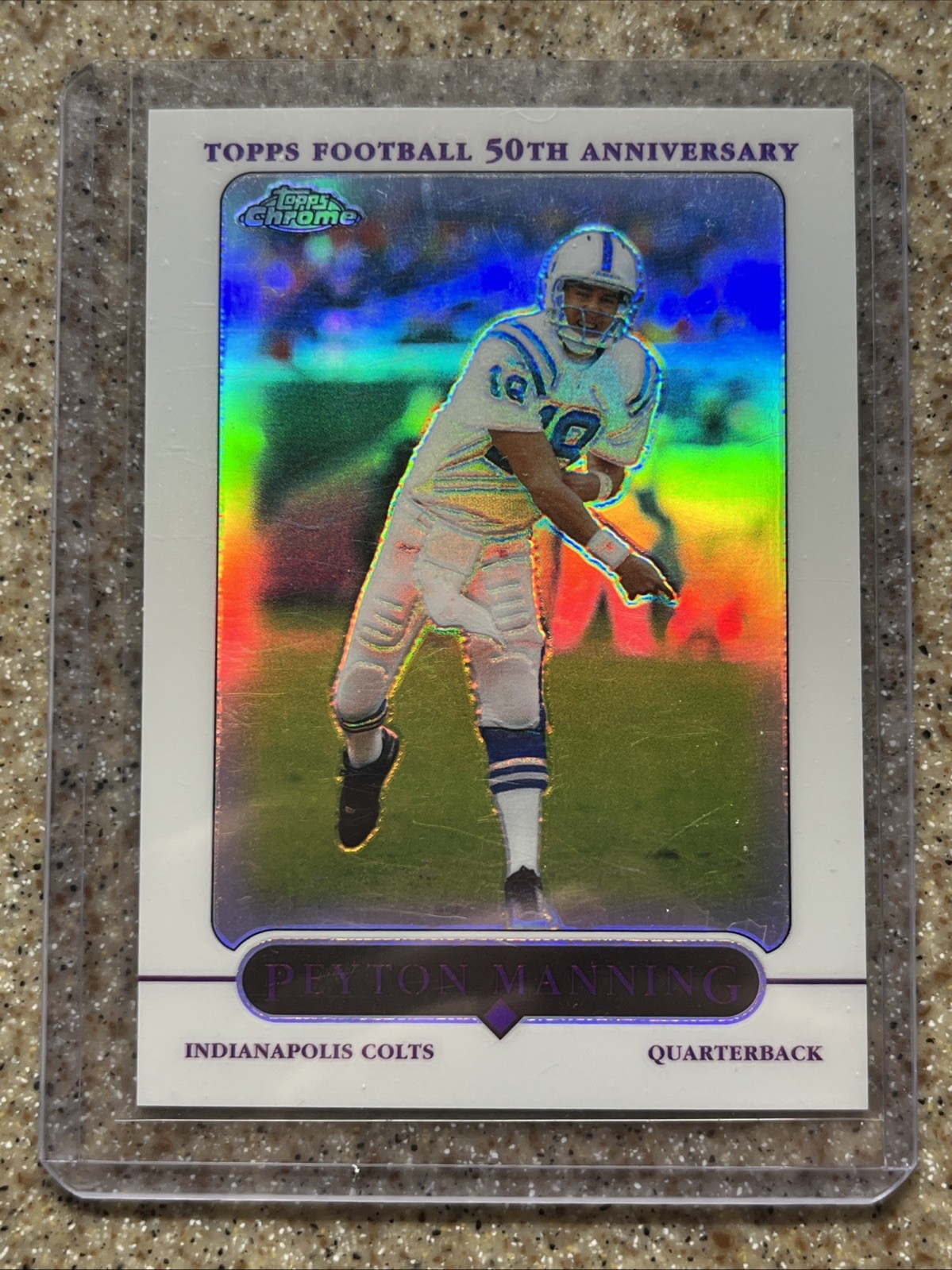 2005 Topps Chrome Refractor - Peyton Manning #136