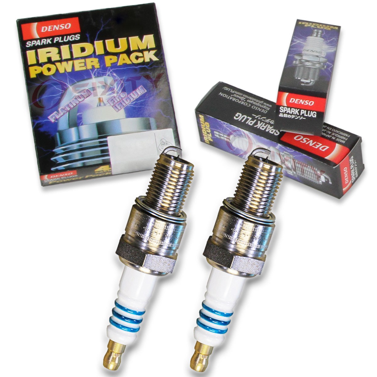 2 pc Denso Iridium Power Spark Plug for Yamaha SR643 1973-1975 Tune Up Kit cu