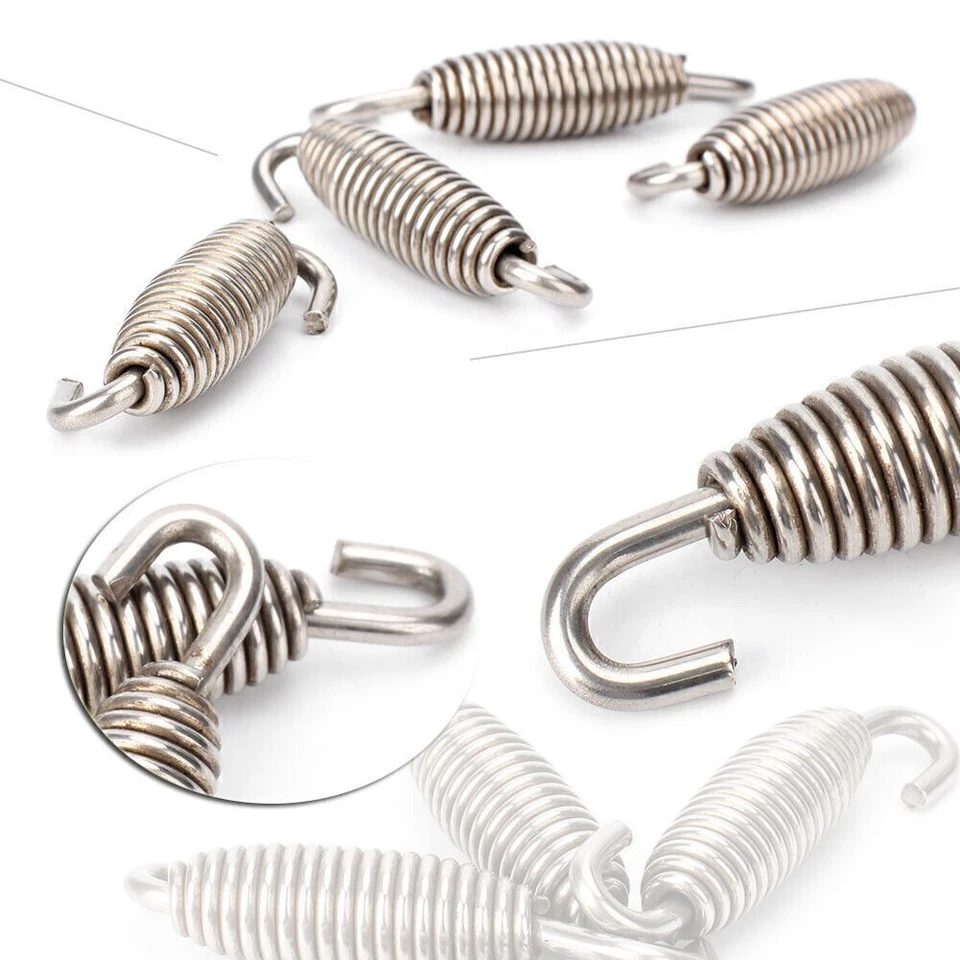 For Honda CR80R CR125R CR250R 50mm Short Exhaust Pipe Springs 4x - Imagem 2 de 4