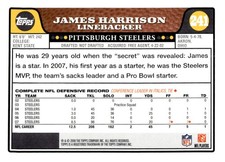2008 Topps #241 James Harrison RC